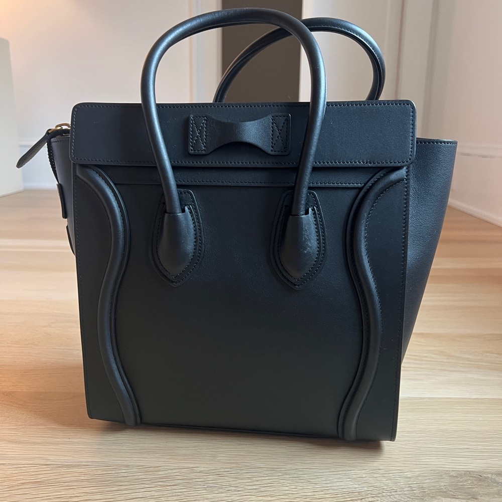 Celine micro Luggage tote black - Picture 4 of 15